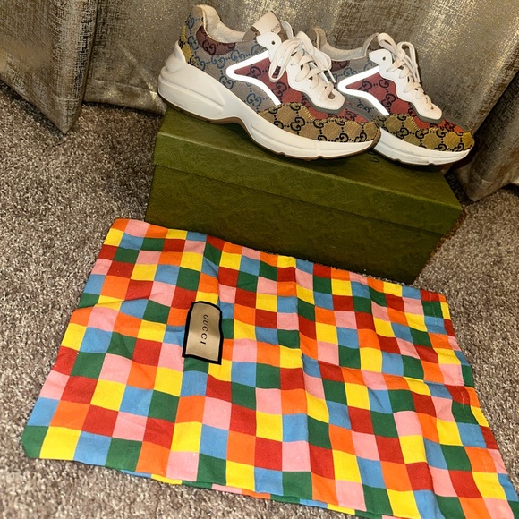 Gucci Womens Rhyton ‘GG Monogram - multi color’ - Picture 1 of 13